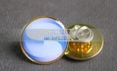 匯能節能新能源公司司徽,金屬司徽,滴膠胸章