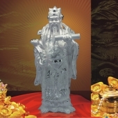 祿星純銀擺件、純銀祿星降臨、祿星純銀工藝品擺件