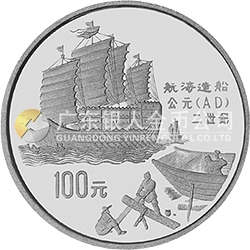 中國古代科技發明發現金銀鉑紀念幣（第1組）1盎司圓形鉑質紀念幣