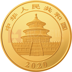 2020版熊貓金銀紀念幣100克圓形金質紀念幣